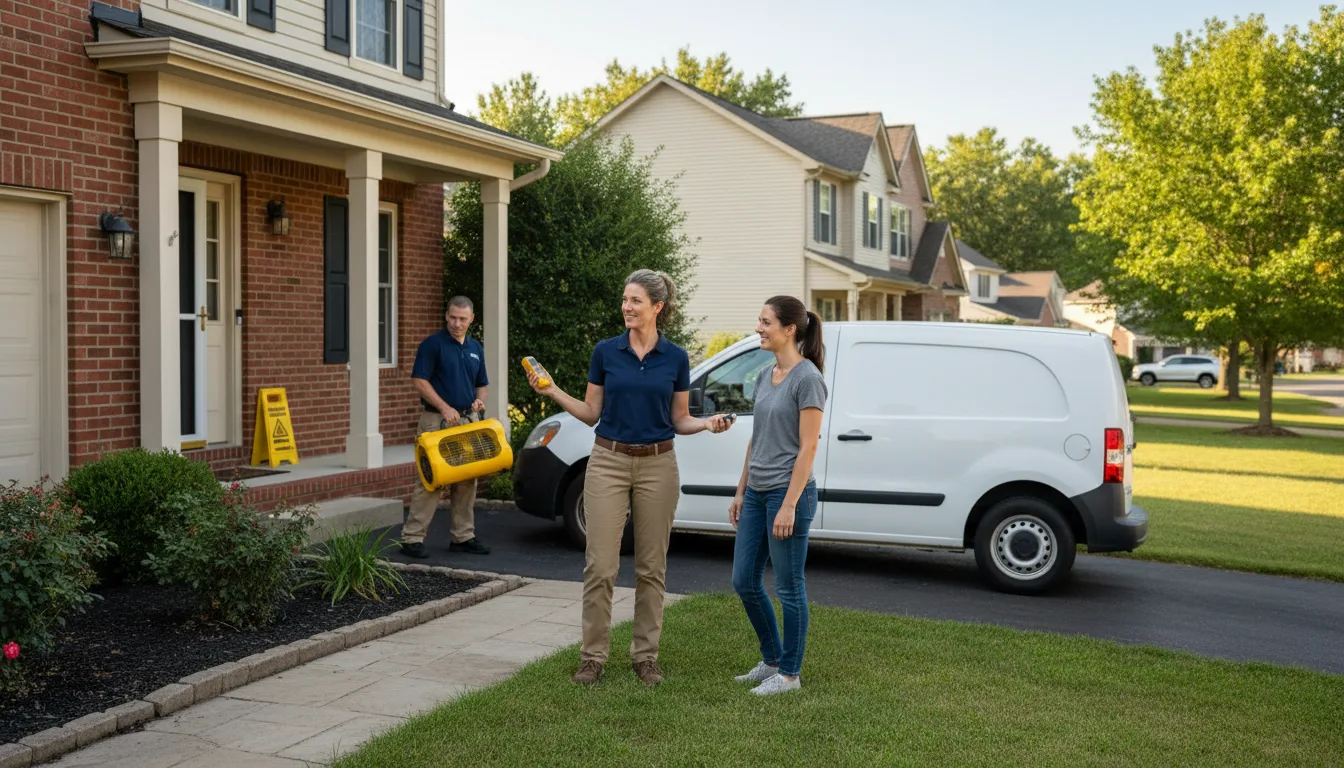 Water restoration image for Mold Remediation in New London, OH